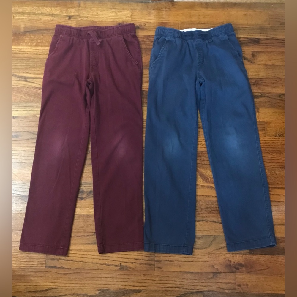 Wonder Nation Burgundy Navy Blue School Uniform Bottom Pants
Large
Elastic Waist